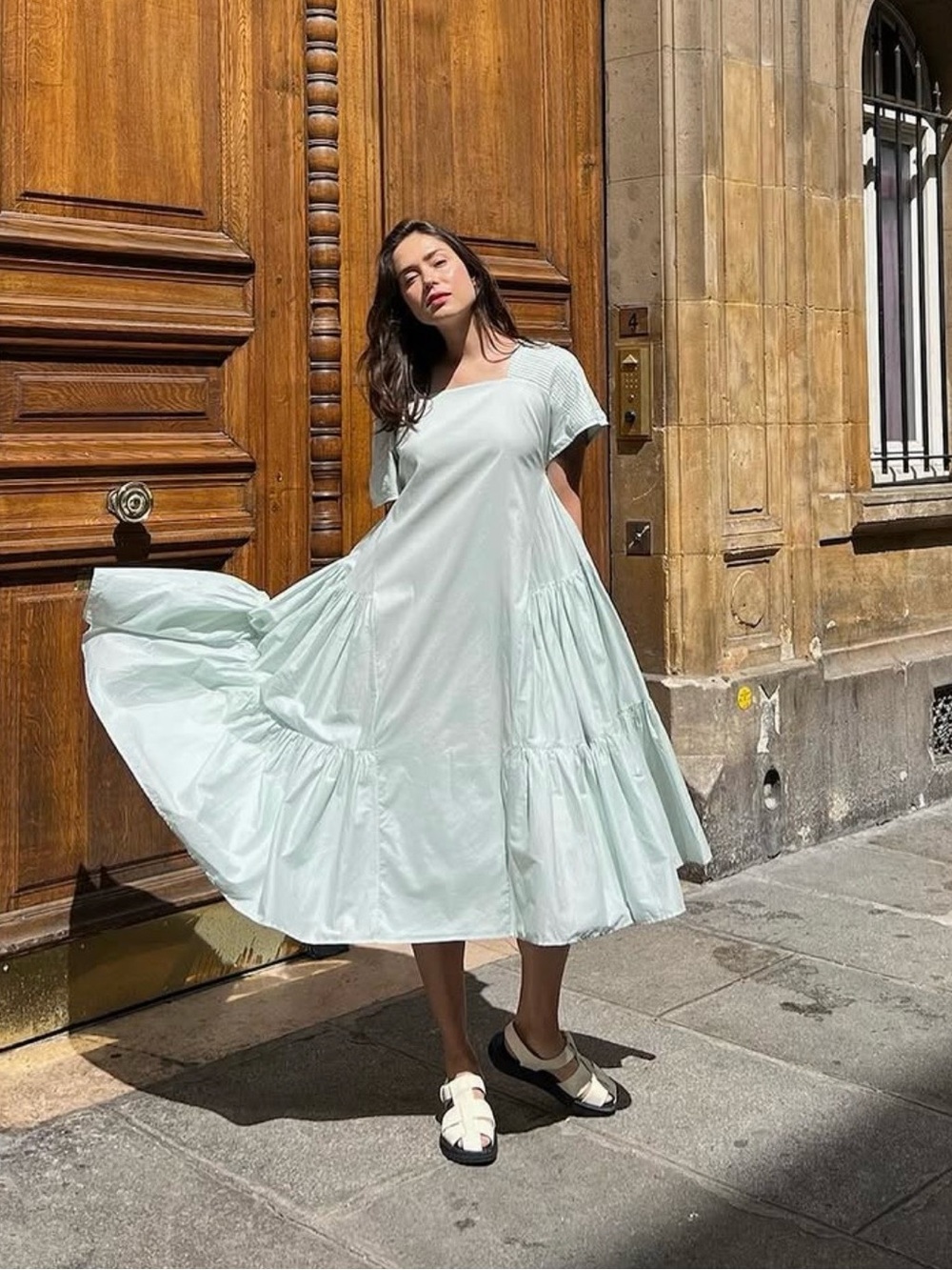 Merlette NYC Minne dress in Sea Foam Green